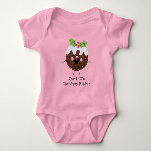 Body Pudding de Noël mignon personnalisé (Devant)