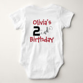 Body Punition fraise personnalisée Baie Grosse et deux  (Dos)