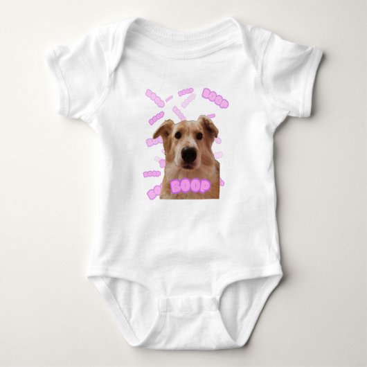 Body Puppy Fee Boop™ Baby One Piece - Drôle Chien Nez (Devant)