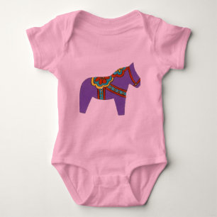 Body Purple Horse Wild Dala Cheval vêtements bébé