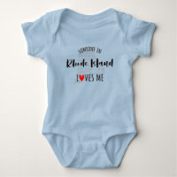 Quelqu'Un À Rhode Island M'Aime Carte Bodysuit Béb