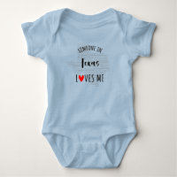 Quelqu'Un Au Texas M'Aime Carte Bébé Bodysuit