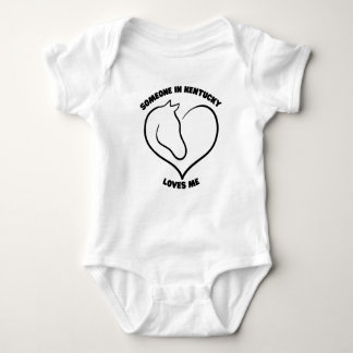 Body Quelqu'un dans le Kentucky m'aime Baby Bodysuit