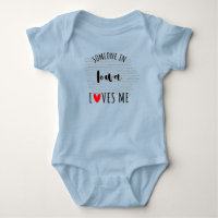 Quelqu'Un En Iowa M'Aime Carte Bébé Bodysuit