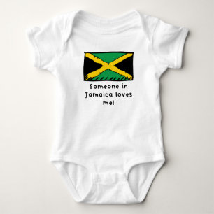 Body Quelqu'un en Jamaïque m'aime le drapeau jamaïcai