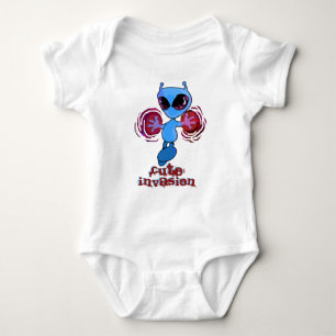 Body Qwiby : Mignonne T-Shirt Baby Bodysuit Invasion