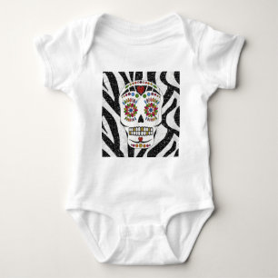 Body RAB Rockabilly Sugar Skull on Zebra