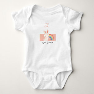 Body Rabbit ・ Ajouter votre nom Joli Alphabet Monogra