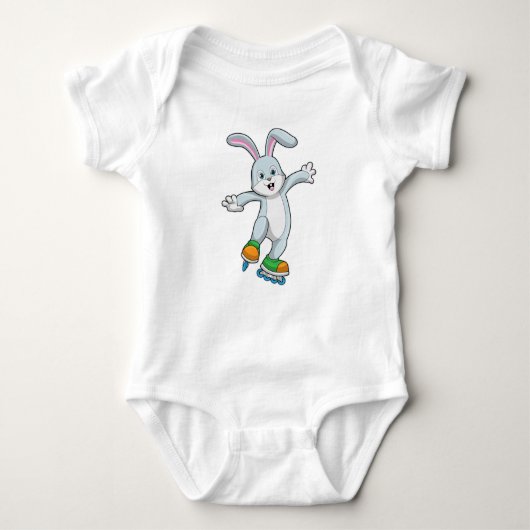 Body Rabbit comme patineur avec patins en ligne (Devant)