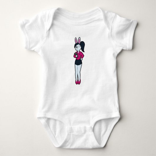 Body Rabbit en tant que secrétaire avec Bloc-notes et l (Devant)