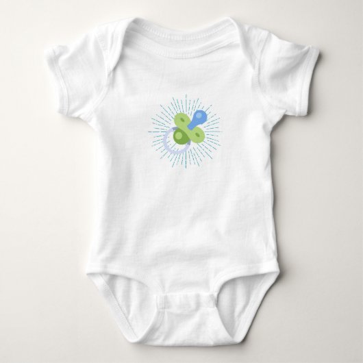 Body Radiant Pacifier Bodysuit. (Devant)