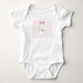 Body Raelynn Baby Girl Nursery Bow&En vichy personnalis (Devant)