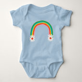 Body Rainbow & Daisy Baby Bodysuit (Devant)
