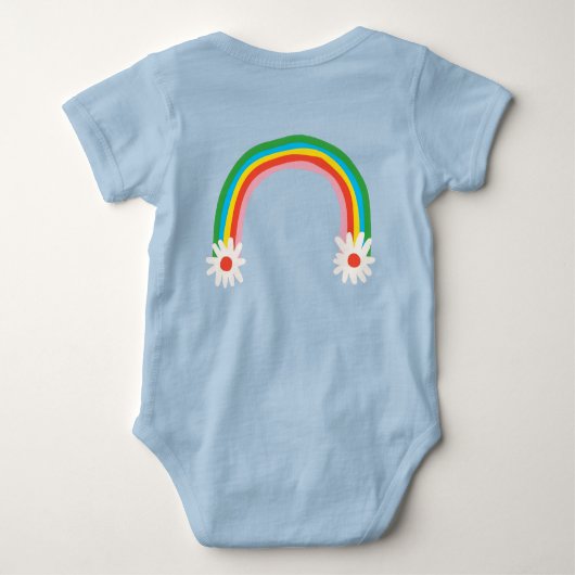 Body Rainbow & Daisy Baby Bodysuit (Dos)