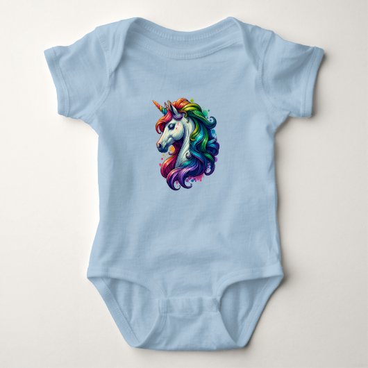 Body Rainbow Unicorn baby suite (Devant)