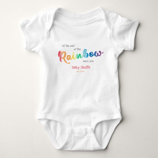 Body Rainbow water color custom due date and name (Devant)