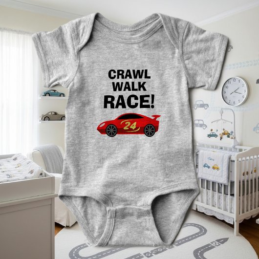Body Rampe Marche Course drôle de bodysuit pour bébé de