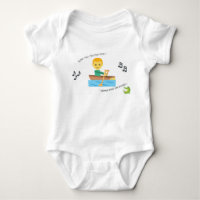 Rangée mignonne de comptine de combinaison de bébé