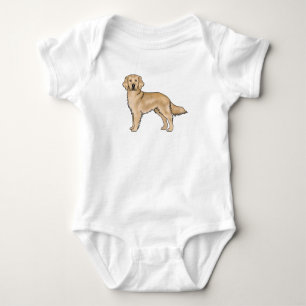 Body Récupérateur doré jaune Chien de dessin animé ador
