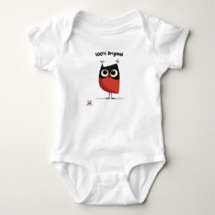 Body Red and Black Owl Design   Amusant et Unique Unise