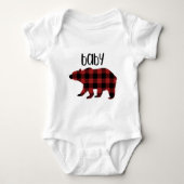 Body Red Buffalo Plaid Baby Bear Holiday (Devant)