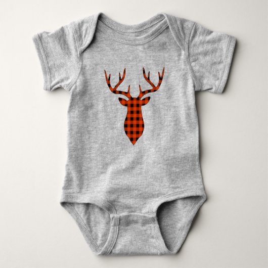 Body Red Buffalo Plaid Deer Buck Animal (Devant)