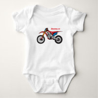 Red dirt bike motorcycle