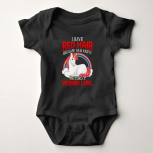 Body Red Hair Woman Arc-en-ciel de Unicorn Lover Girl
