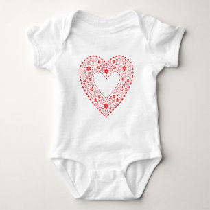 Body Red Lace Heart