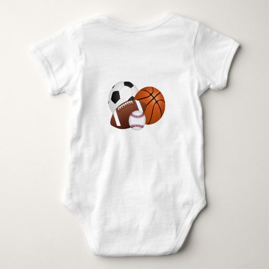 Body Red Tractor Custom Baby Bodysuit (Dos)