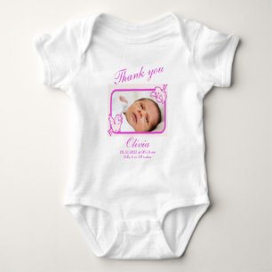 Body Remerciement photo d'annonce de naissance