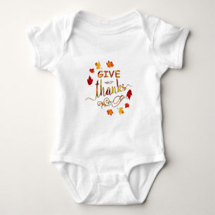 Body Remercier Automne Russe Thanksgiving Monogramme