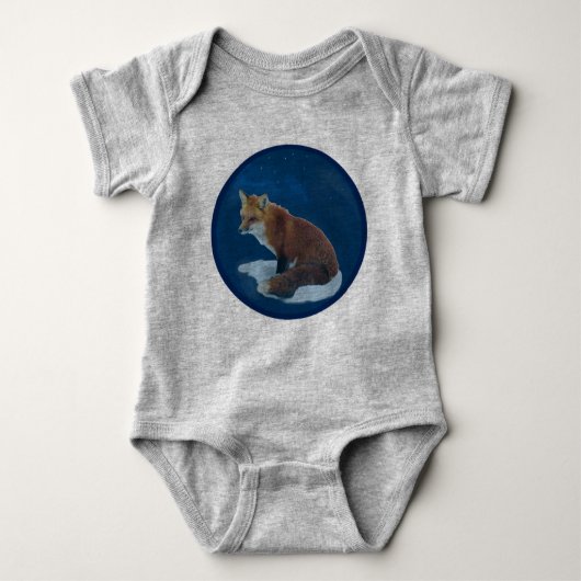 Body Renard en Snow Baby Bodysuit (Devant)