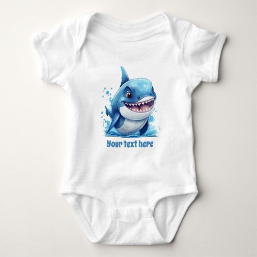 Body requin de plage cool ajouter du texte (Devant)