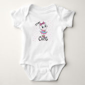 Body Reste Mignonne Bébé Chaton Coeurs Fille (Devant)