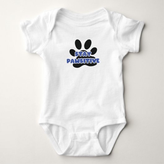 Body Restez Pawsitive Funky Animal Paw (Devant)
