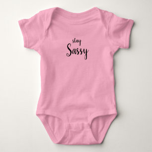 Body Restez Sassy Pink Baby Bodysuit
