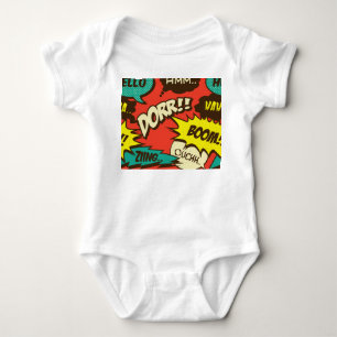 Body Retro Comic Shout : Motif sans couture.