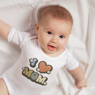 Body Retro I Love Maman Flower Power