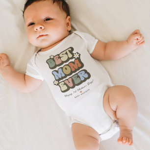 Body Rétro Meilleure Maman Pour Toujours 1ère Fête des