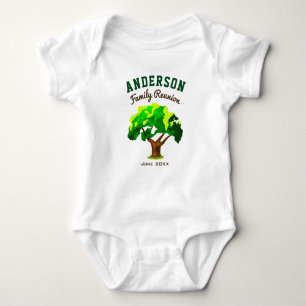 Body Réunion de famille avec nom personnalisé Arbre Ver
