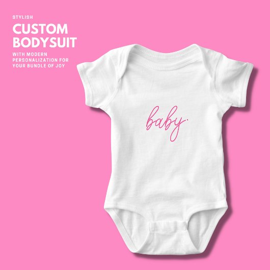 Body Révélation minimaliste de grossesse rose simple