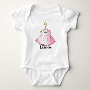 Body Robe rose pour petite fille Infant Creeper