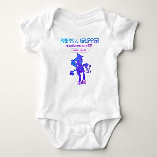 Body Robot Press & Gripper Bodysuit bébé (Devant)