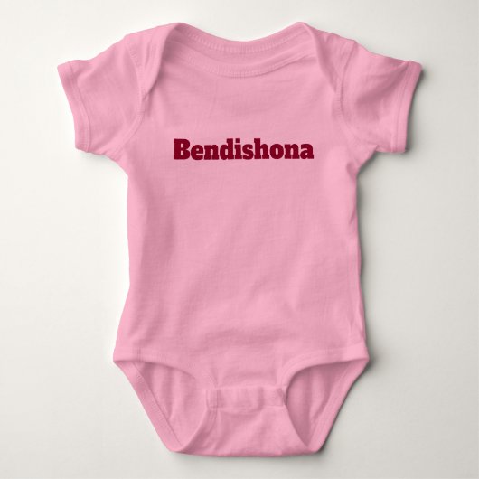 Body Romper "Bendishona" rose. (Devant)