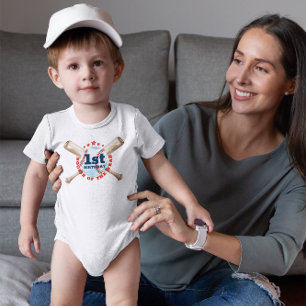 Body Rookie De L'Année 1Er Anniversaire Baseball