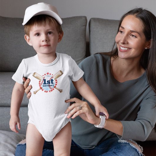 Body Rookie de l'année 1er Anniversaire Baseball