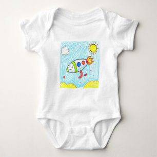 Body Roquette colorée Doodle Amusant Space Art