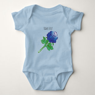 Body Rose bleue incroyable