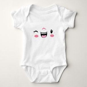 Body Rose Winking Kawaii Visage Enfants Vêtements